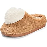 Dearfoams womens Cozy Rosie Cuties Plush Fuzzy Giftable House Shoes With Memory Foam