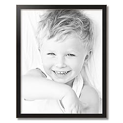 ArtToFrames 22x28 inch Black Satin with Raw Edges