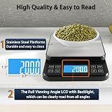 BOMATA Large Kitchen Scale 5kg 0.1g Precision USB Rechargeable Bakery Scale view 6