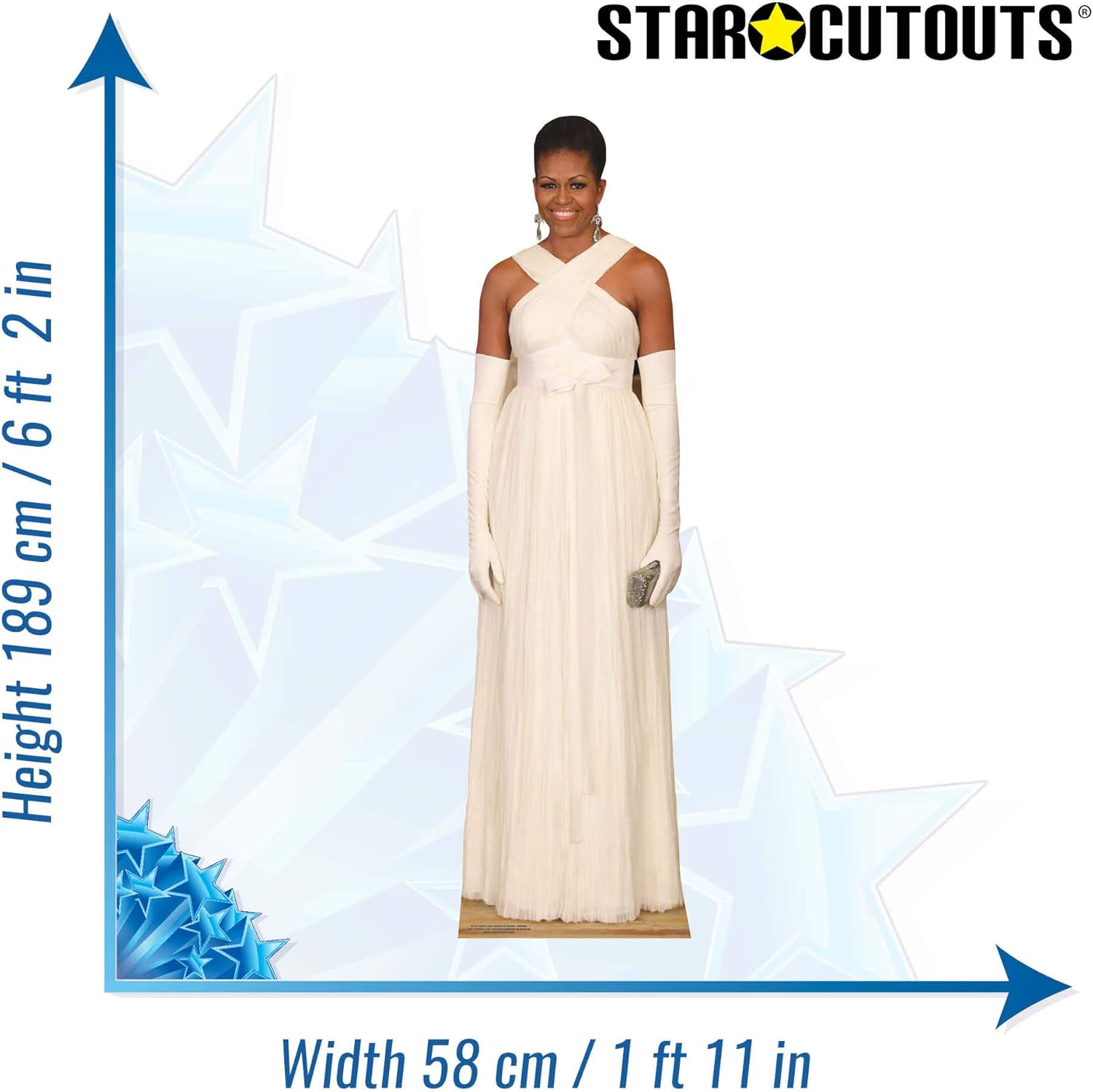 STAR CUTOUTS SC2013 Former First Lady Obama Formal Dress Great for Fans Parties and Collectors Height 189cm - Image 4