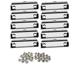 Meetory 10 Pack Mountable Clipboard Clips,Spring