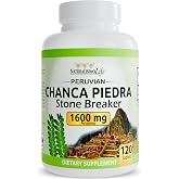 NaturalisimoLife Chanca Piedra 1600 mg per Serving &ndash; 120 Tablets - Peruvian Stone Breaker - Vegan, Gluten Free