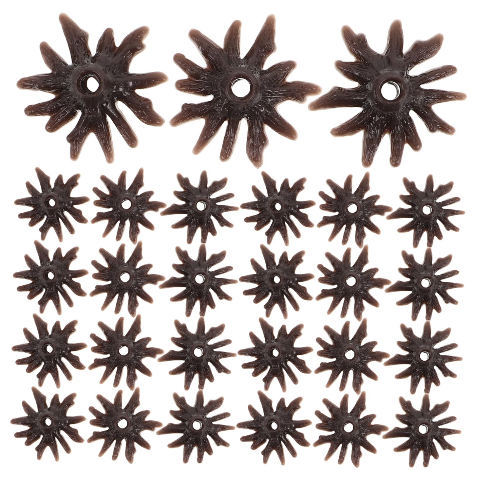 Toyvian 50Pcs Model Tree Bases Miniature Stands for Diy Architectural Scenery Landscape Decoration Accessories for Model Trains Christmas Crafts