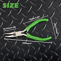 SPEEDWOX Mini Curved Nose Pliers with Serrated Jaw