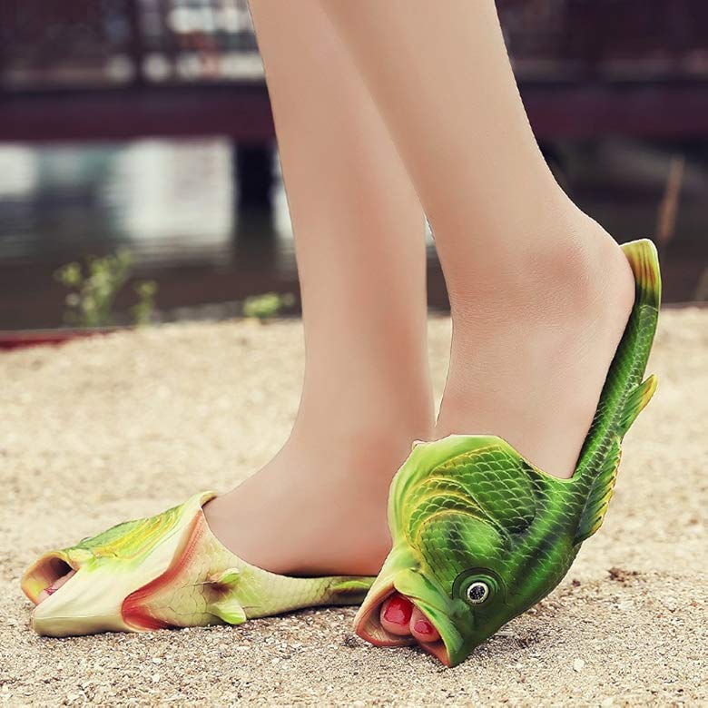 bass sandals fish