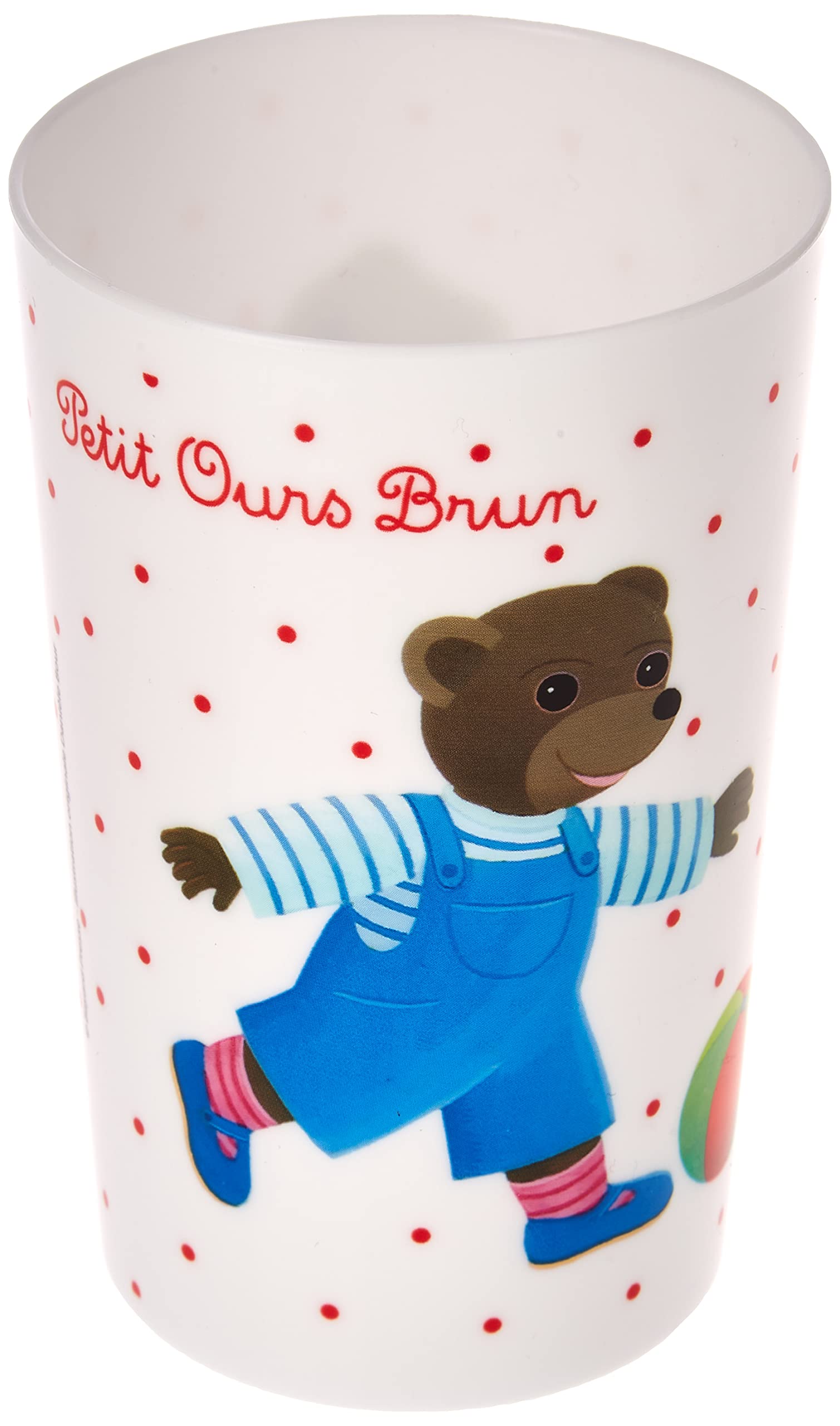 Fun House 005443 Bear Family Glass for Children Polypropylene White 10 x 0.025 x 6.5 cm