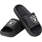 FOCO womens NFL Team Color Logo Ladies Pillow Slides Sandals