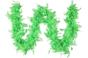 Daieeparty Feather Boas-35g/45g Turkey Chandelle Feather Boa for Dancing Wedding Party Halloween Costume Decoration