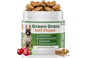 VUN Dog Urine Neutralizer for Lawn – Green Grass Dog Chews to Prevent Yellow Spots & Lawn Burn – Grass Saver Soft Chews with 