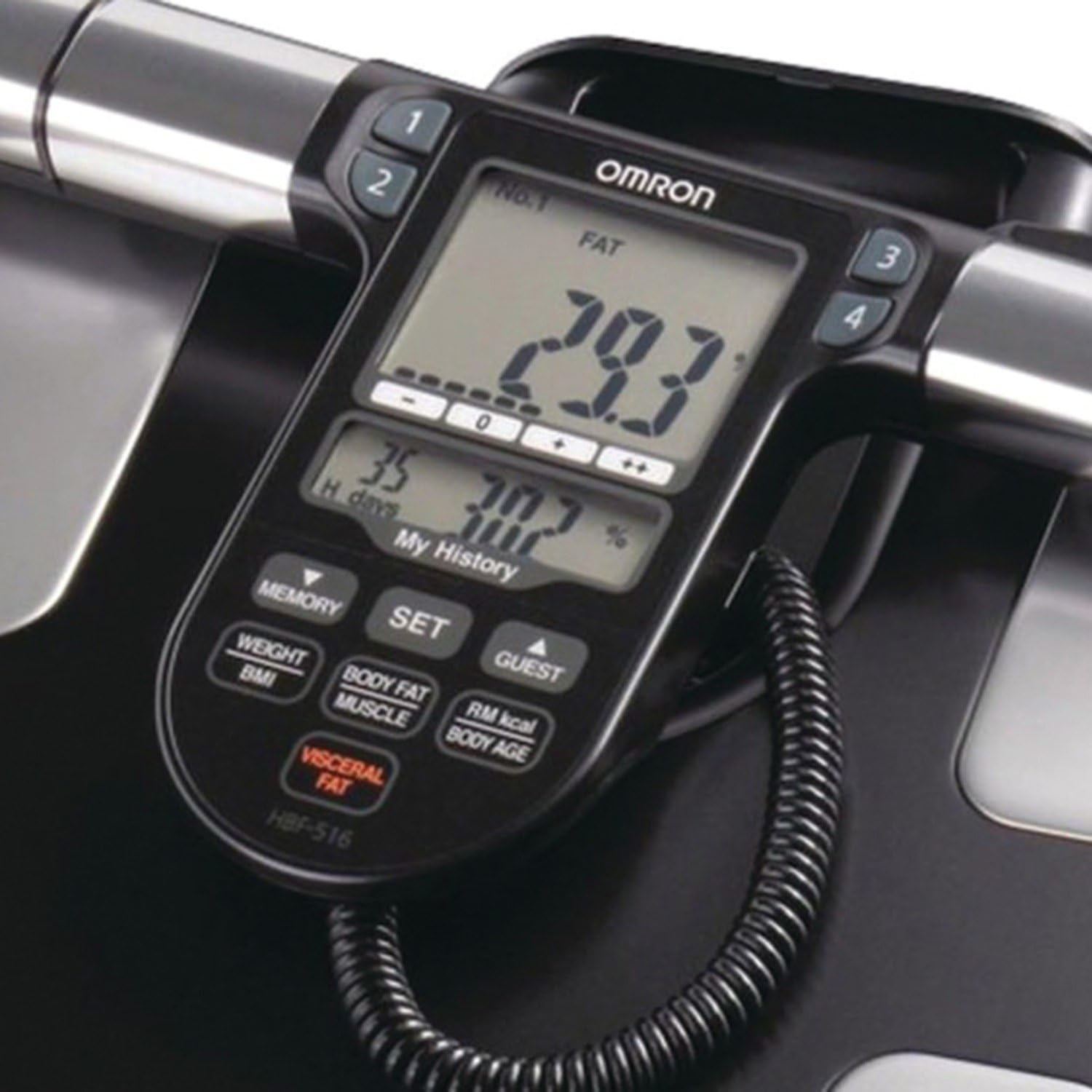 Omron Body Composition Monitor with Scale - 7 Fitness Indicators & 180-Day Memory: Health & Personal Care