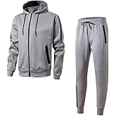 URBEX Men's Athletic Tracksuits Long Sleeve Hoodie Sweatsuits for Men 2 Piece Sets Full Zip Jogging Suits Jackets and Pants