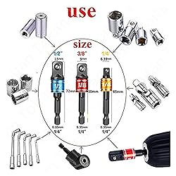 17pcs Flexible Drill Bit Extension, Include 3pcs