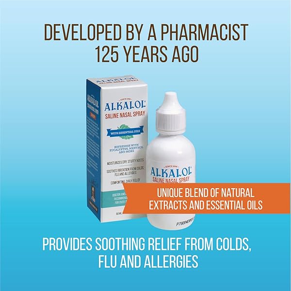 ALKALOL SOLUTION SALINE NASAL SPRAY, 1.69 OUNCE