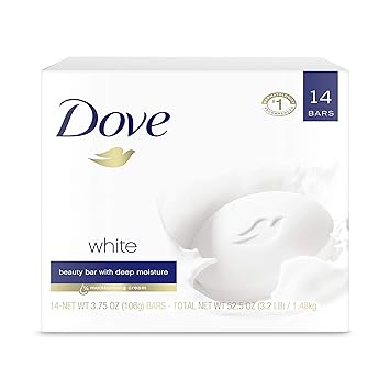 dove white moisturizing beauty bar soap