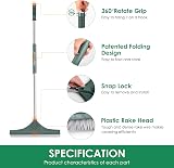 Grass Rake Artificial Grass Turf Brush with Foldable Handle 80-130 cm view 2