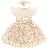 Toddler Girls Summer Tulle Dress with Ruffles Sleeveless Casual Floral Baby Dress