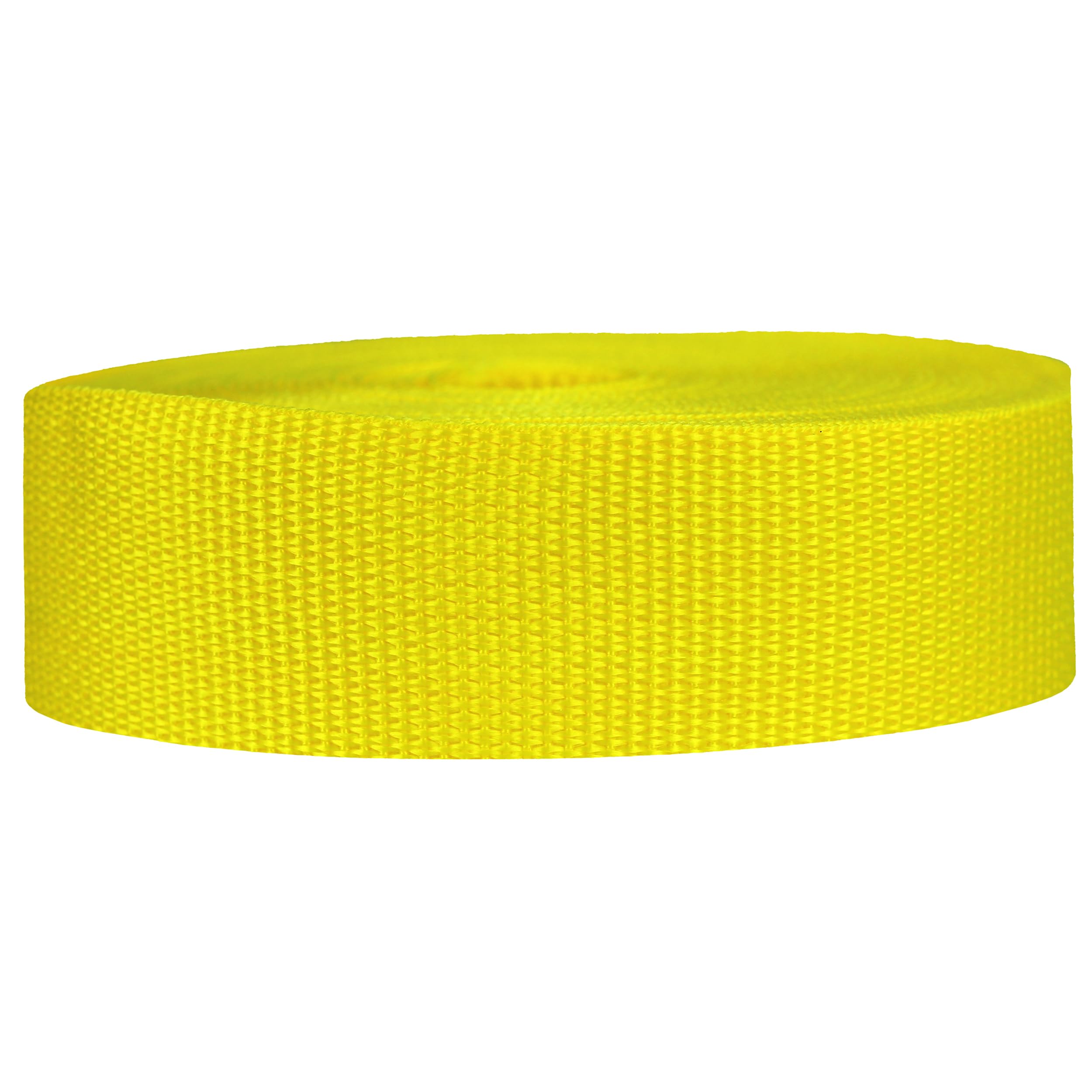 Strapworks Lightweight Polypropylene Webbing - Poly Strapping for Outdoor DIY Gear Repair, Pet Collars, Crafts – 1.5 Inch x 50 Yards - Yellow