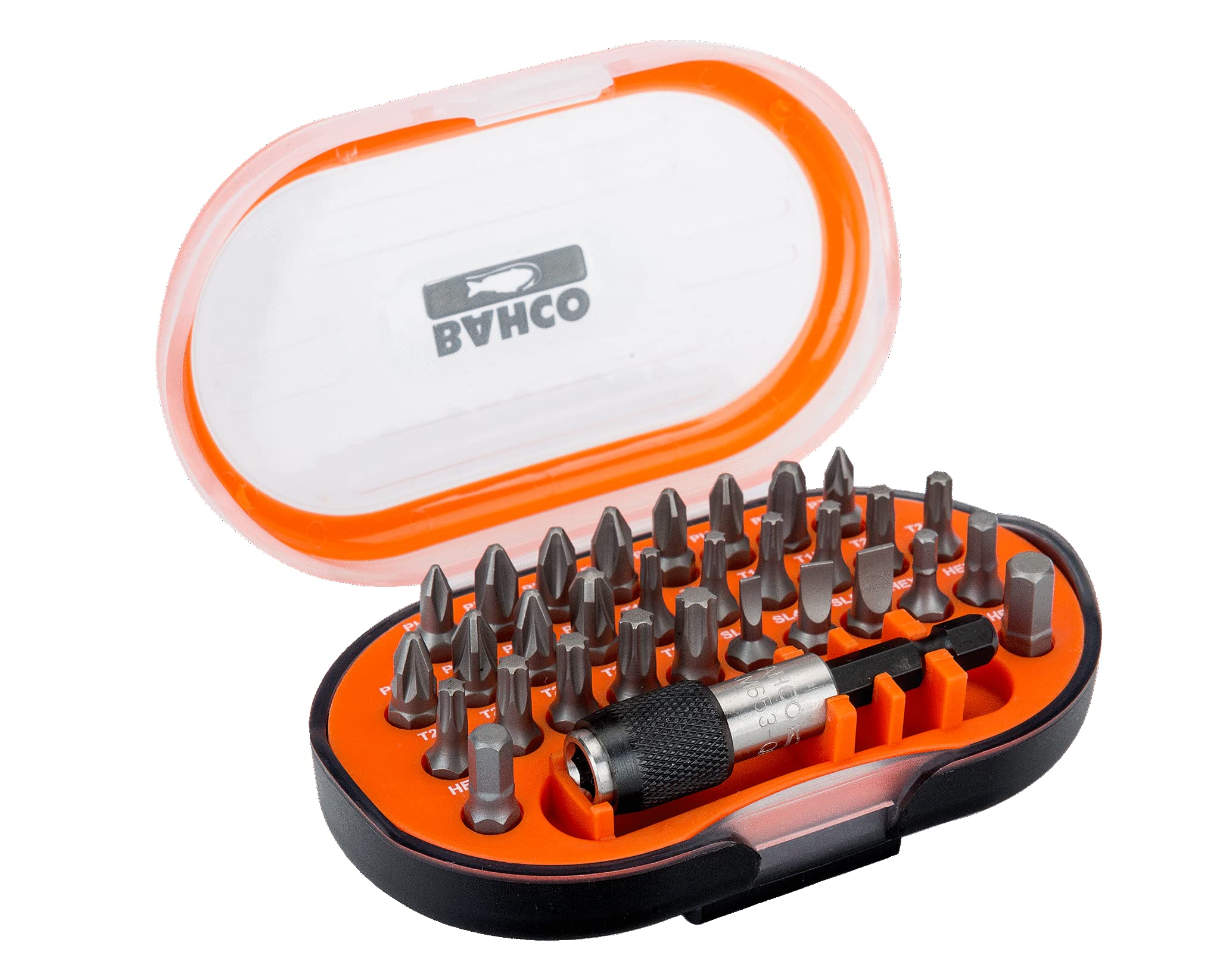 Bahco 59S311 59/S31-1 Bit Set includes PH/ PZ/ TX/ Sland/ HEX (31 Pieces)