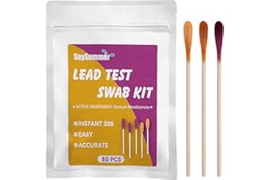 SAYSUMMER Lead Test Kit Lead Testing Kit: 80 PCS Lead Paint Test Kit for Surfaces Including Dishes, Stainless Steel, Ceramics, Paint, Home Lead Test Kit