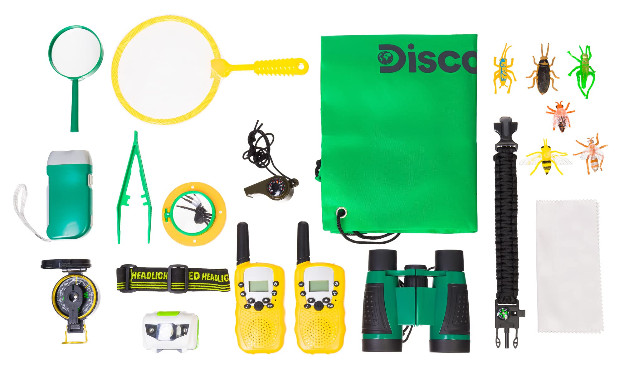 Discovery Basics EK90 Large Explorer Kit of 20 Accessories for Kids for Developing Skills in Observation, Exploration, and Orienteering