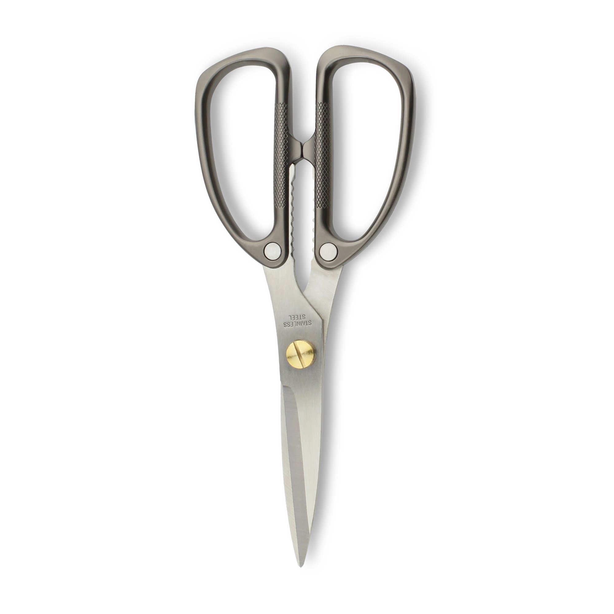 Multi-purpose Kitchen Shears Scissors, Heavy Weight Heavy Duty, Stainless Steel, Dark Grey