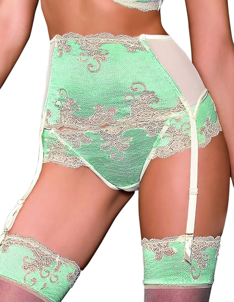 green suspender belt