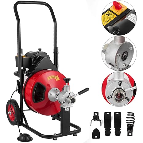 VEVOR Portable Hand Spin Drain Cleaner with Cleaning Coil Drain Snake