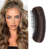 JinliangGuo Bump Clip Volume Hair Base Natural Dark Brown Women Girls Beehive view 4