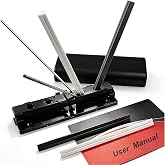 Tri-Angle Knife Sharpener, Premium Set with 2 Alumina Ceramic Stones | Portable Knives Sharpening System, for Pocket/Kitchen/Outdoor/Hunting Knives, Quick Sharpeners, Polishing