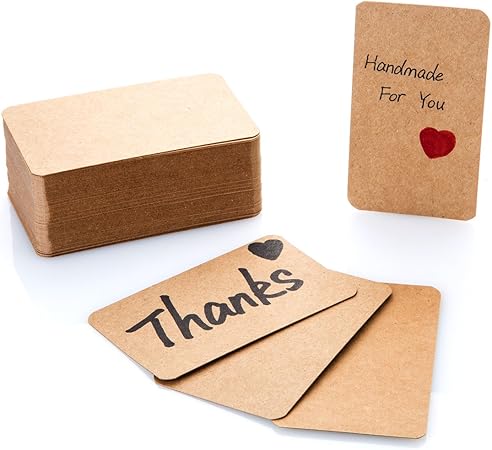 Amazon 空白cardboardカードメッセージカードビジネスカードwordギフトカードさまざまなdiyクリエイティブカード0pcs ペーパークラフト 名刺用紙 文房具 オフィス用品