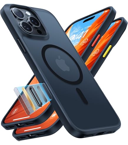 TORRAS iPhone 16 Pro Max 用 ケー　Magsafe iPhone 16 Pro Max スマホケース |透明 |MagSafe対応|360度回転