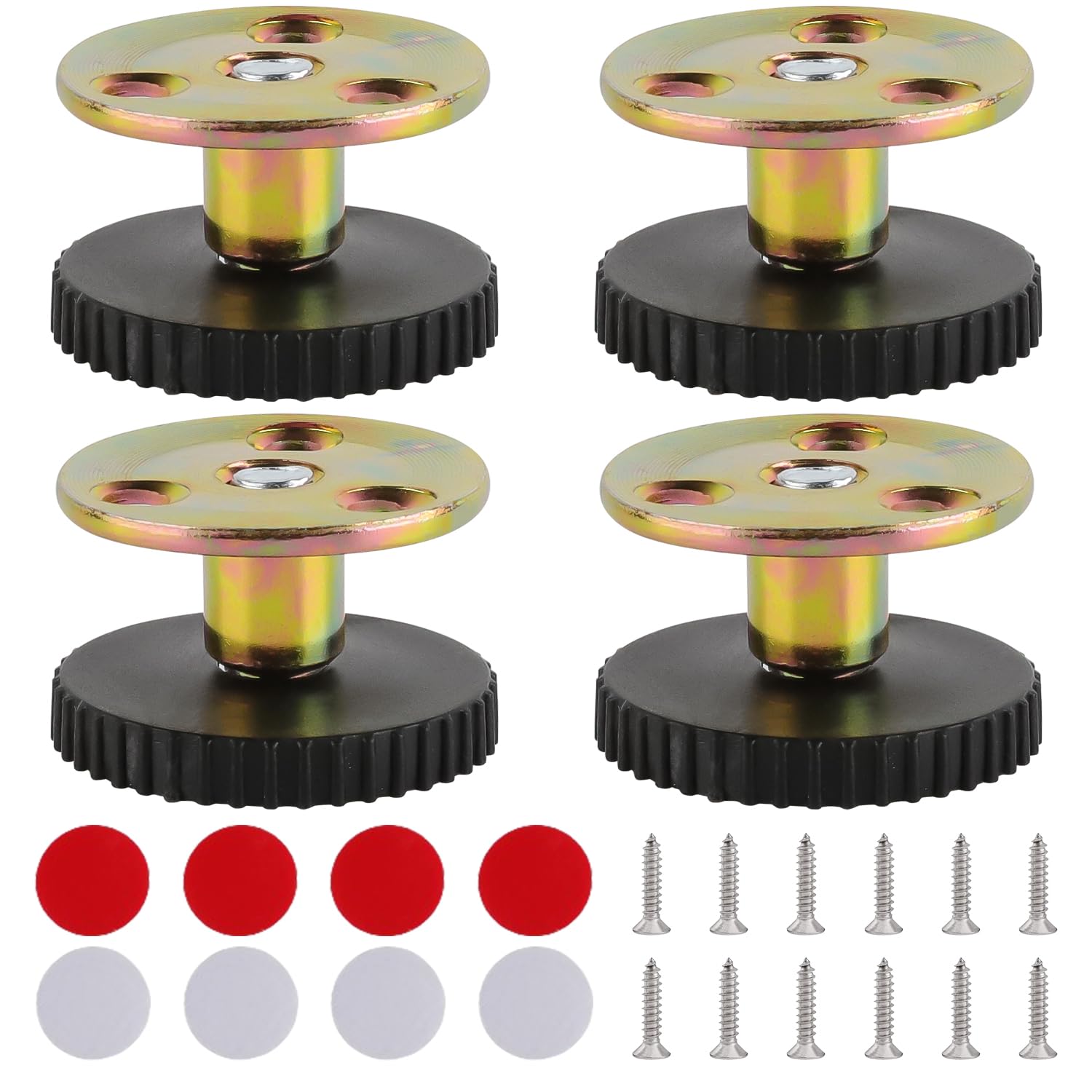 Ezydka Adjustable Cabinet Legs 4 Pcs Furniture Feet Adjustable Height 28-40mm Cupboard Feet Adjustable Legs for Kitchen, Desk, Sofa and DIY Furniture