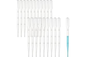 LOPZUQLY 200Pcs 3ml Disposable Plastic Transfer Pipettes and Calibration Dropper, Commonly Used in Laboratories. (3ML)