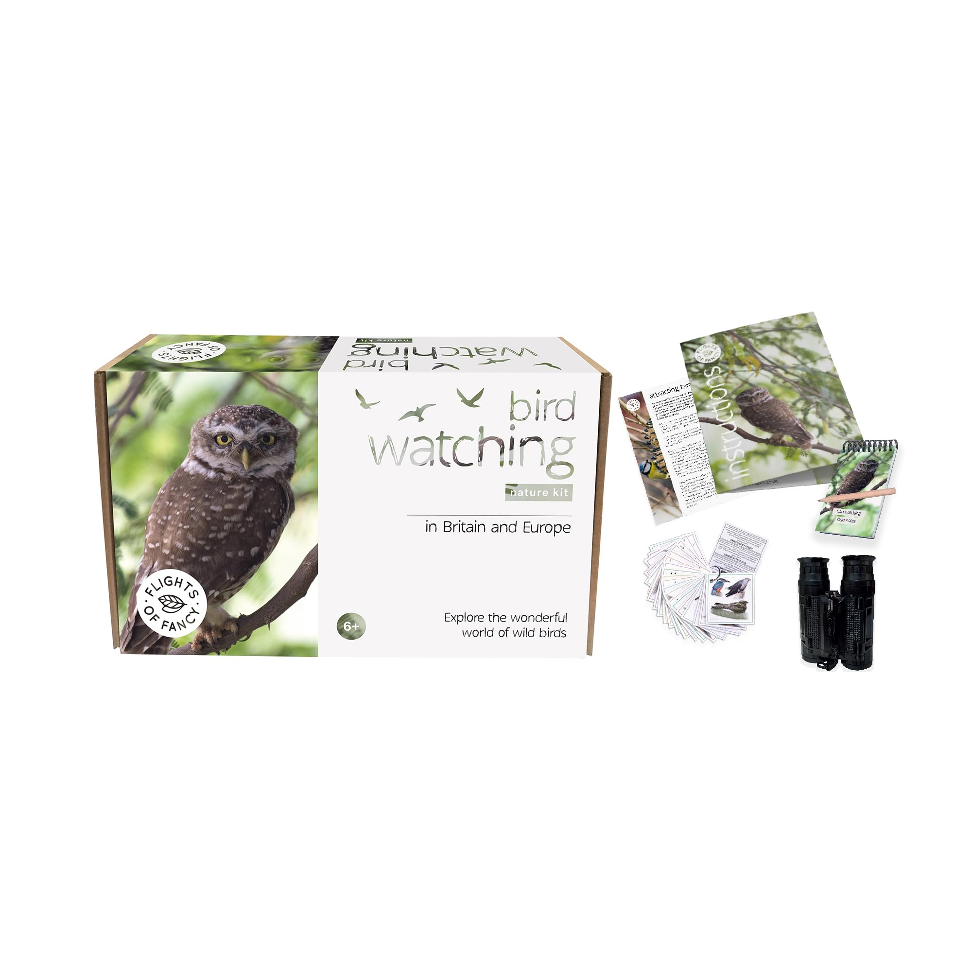 Flights of Fancy 85803 Bird Watching Nature Kit, Brown, White