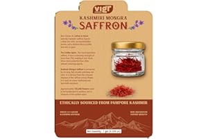 Vigr Single Origin Kashmiri Mongra Saffron (Kesar) - Farm Direct from Pampore, Lab Tested & AYUSH Certified, Grade A++, 100% 