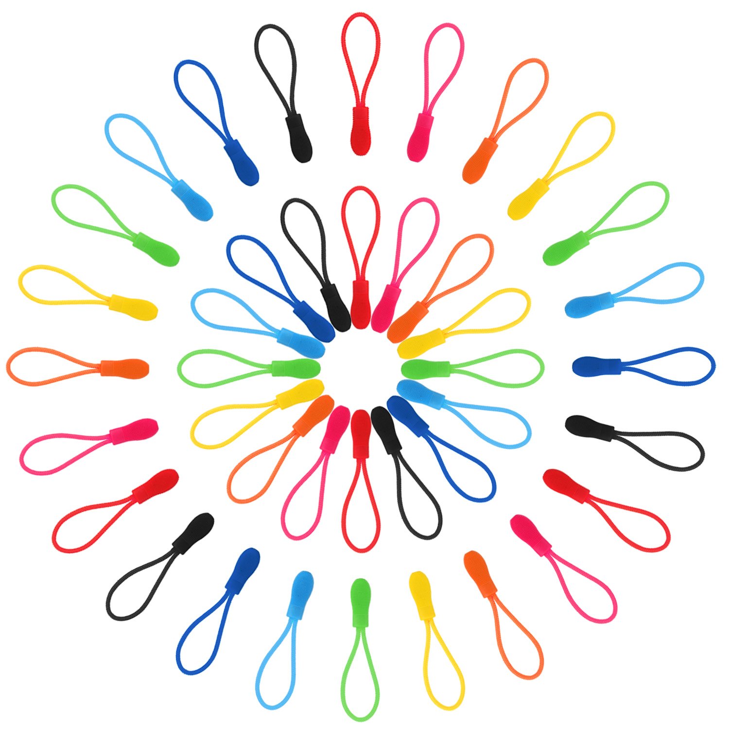 40 Piezas Extensión de cremallera tiradores de cremallera reemplazo de