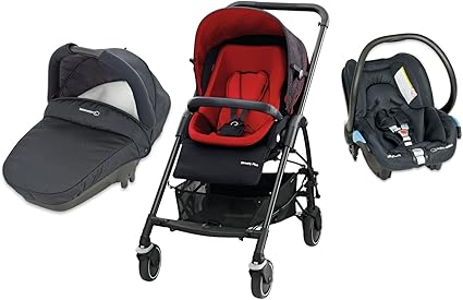 poussette trio bebe confort rouge