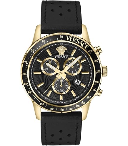Amazon.com: Versace V-Code GMT Collection Luxury Mens Watch
