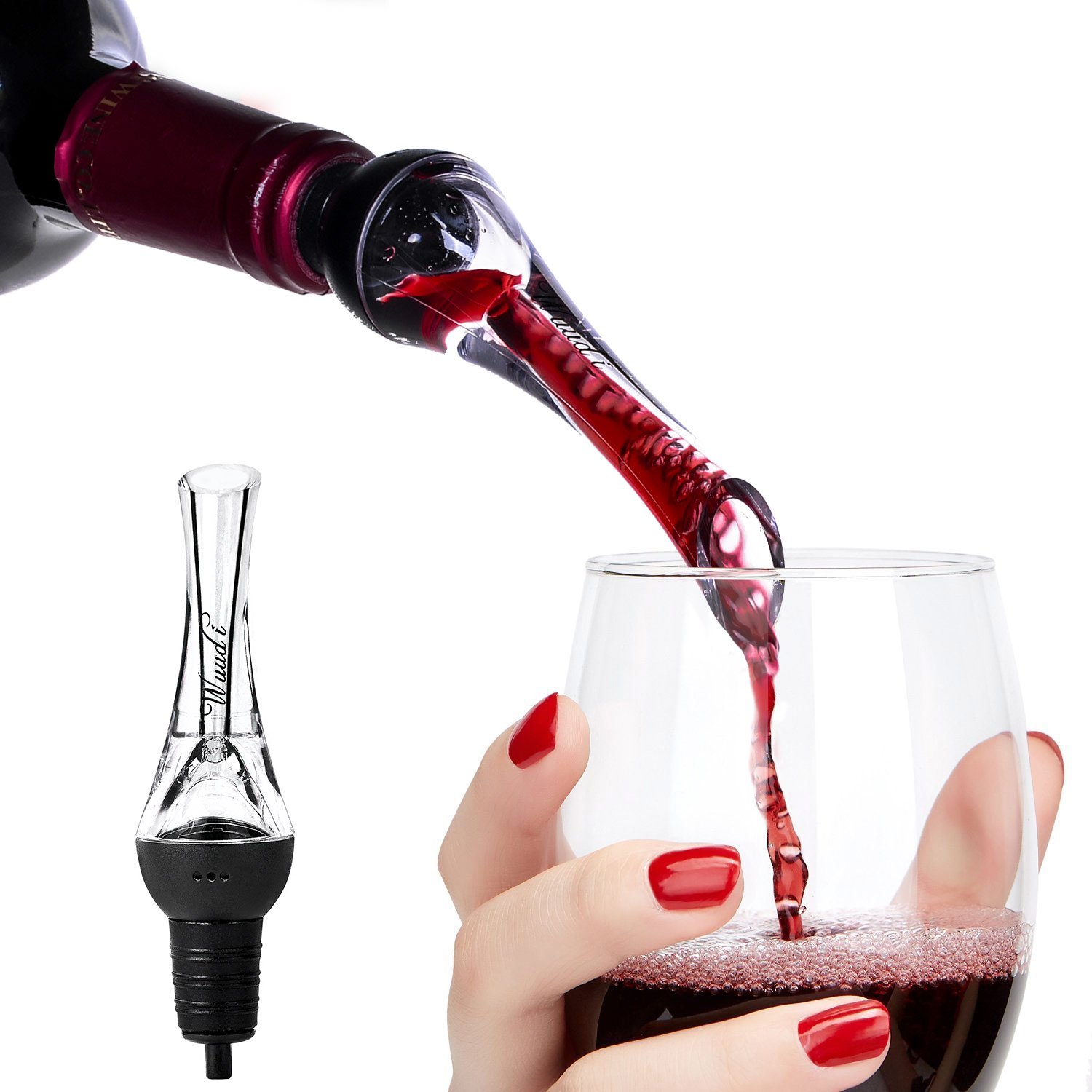 Top Bar & Wine Tools Wuudi Premium Wine Aerator Deluxe Bar Equipment