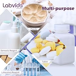 Labvida Square Reagent Bottle HDPE Wide Mouth