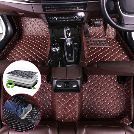 Amazon カスタム車のフロアマット右ドライブ適合シボレー キャプティバchevrolet Captiva 5席 07 12車の フロアマットフルカバードカーカーペットフロアライナ全天候型軽自動車 カーマット コーヒー色 フロアマット 車 バイク