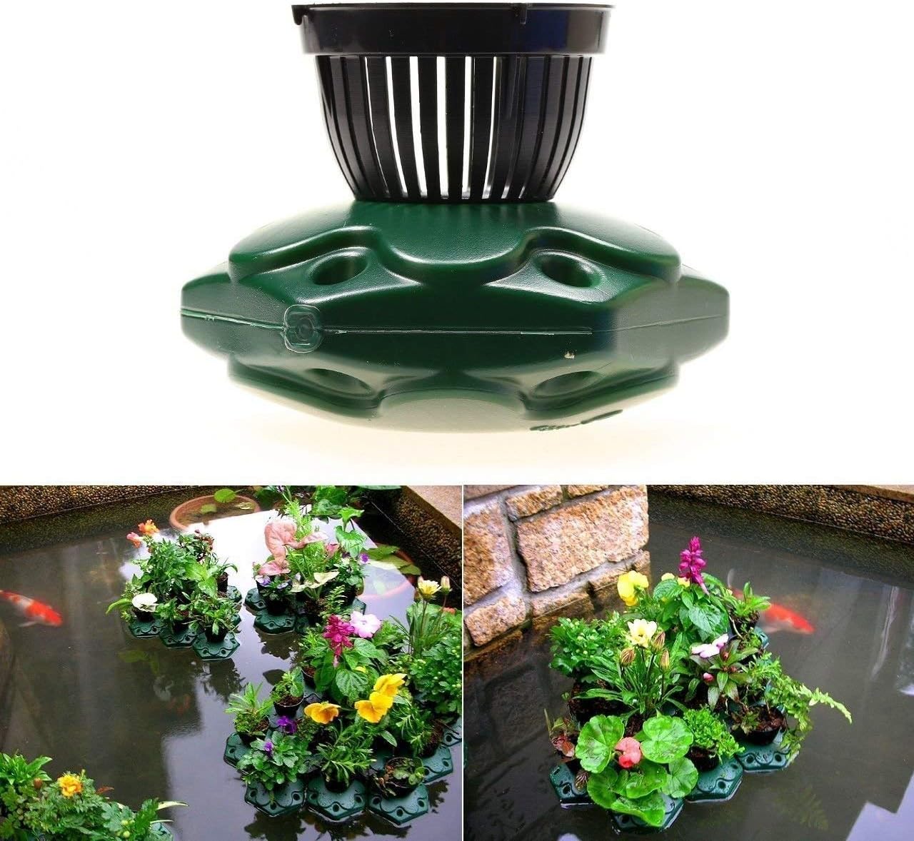 4pcs Aquaponics Floating Pond Planter Basket Kit - Hydroponic Island Gardens