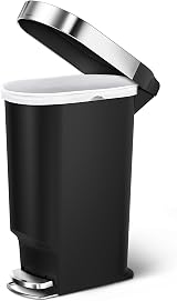 simplehuman CW1390 40L Slim Kitchen Pedal Bin with Silent Close Lid Black view 5