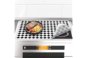 Induction Cooktop Protector Mat, ZZM Silicone Cook Top Protector Large Magnetic Electric Stove Burner Top Cover for Glass Top Stove Stove Protector Antistrike for Kitchen (30.7x20.5)