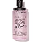 Catrice Prime &amp; Fine Illuminating Dewy Glow Spray, Pack of 1 | Prime, Set &amp; Refresh Makeup, Lightweight, Quick-Dry Face Mist for Hydrated, Glass Skin; Vegan, Paraben Free, Cruelty Free