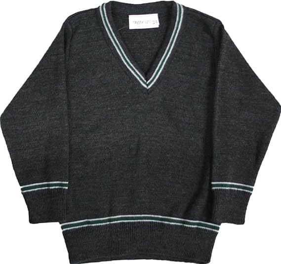 Wizard School Jumper Green & Silver Trim Sizes 2450 Ages 4Adults