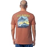 Guy Harvey Men’s Short Sleeve Lightweight Cotton Fishing Graphic T-Shirt
