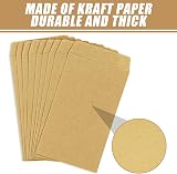 LAMXD 100 Pcs Small Brown Envelopes Kraft Seed Envelopes 6 x 10 cm 2.4 x 3.9 view 4