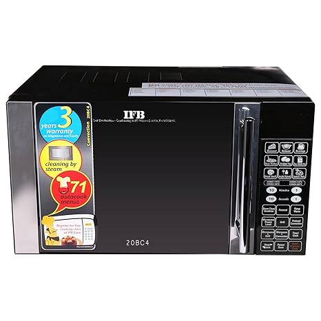 IFB 20BC4 20-Litre 1200-Watt Convection Microwave Oven (Black)