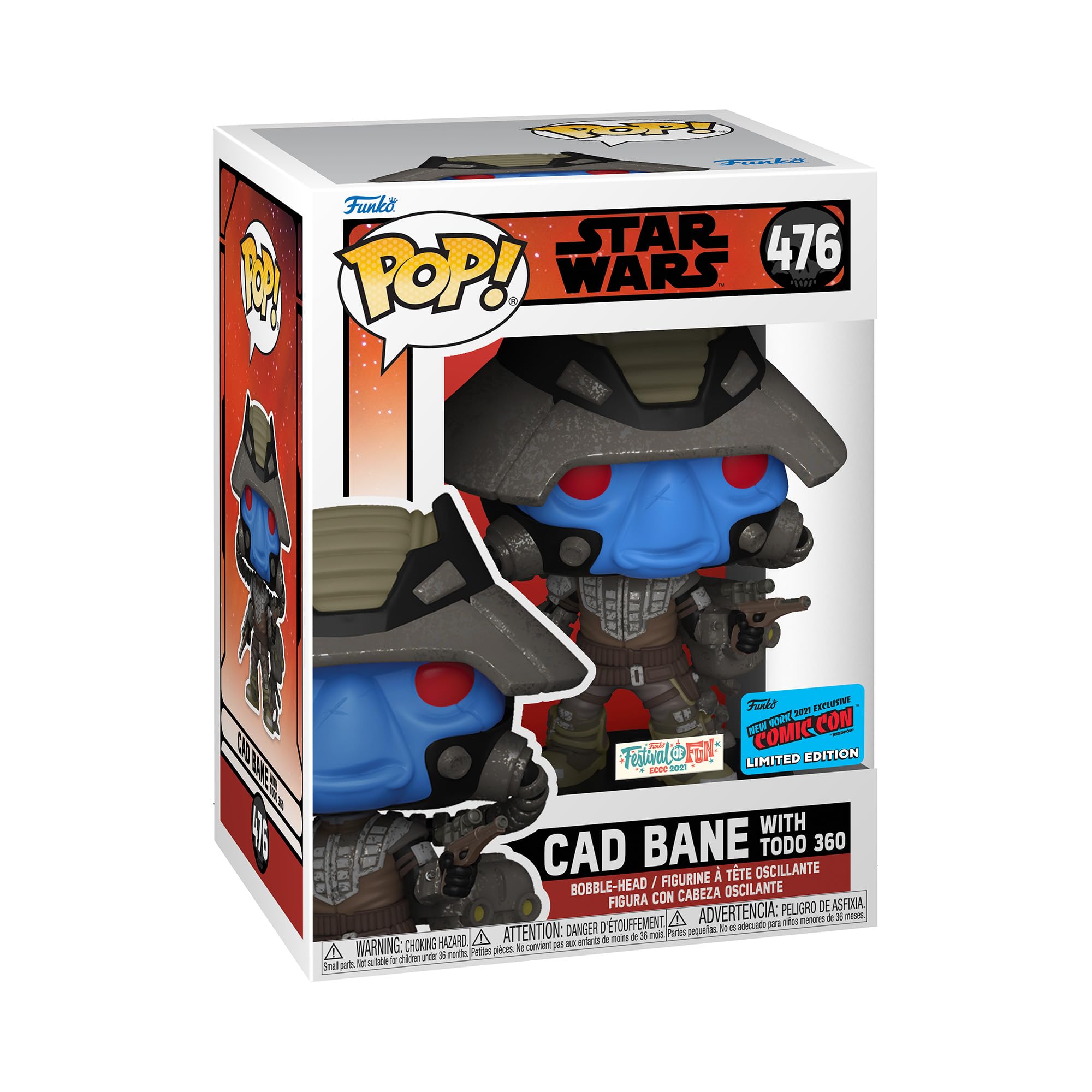 Funko POP! Star Wars: Cad Bane With Todo - (NYCC/Fall Con) - Star Wars: the Bad Batch - Collectable Vinyl Figure - Gift Idea - Official Merchandise - Toys for Kids & Adults - TV Fans
